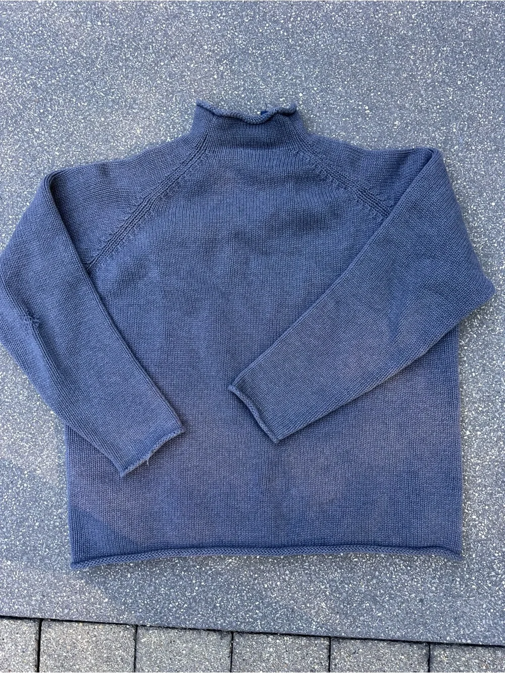 **VINTAGE** Classic J.Crew Rollneck Cotton Sweater. Relaxed Fit. GREY. XL. 90s